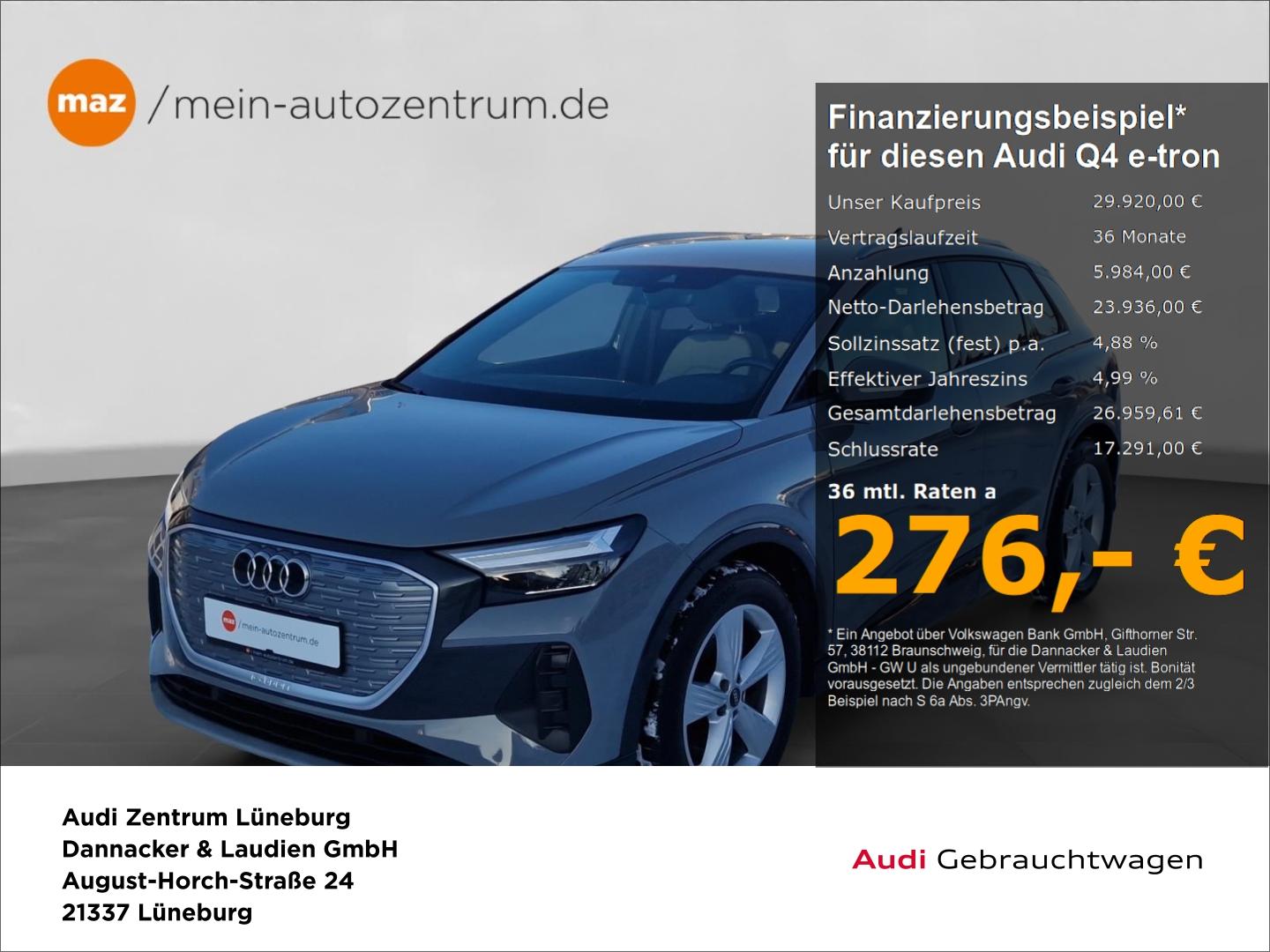 Audi Q4 e-tron 50 quattro Alu LED AHK Sitzh. Navi ACC