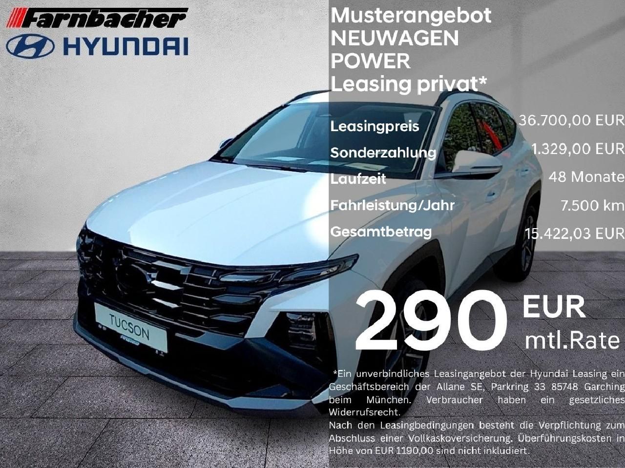 Fahrzeugabbildung Hyundai TUCSON Trend Hybrid 2WD LED - POWERLEASING - *