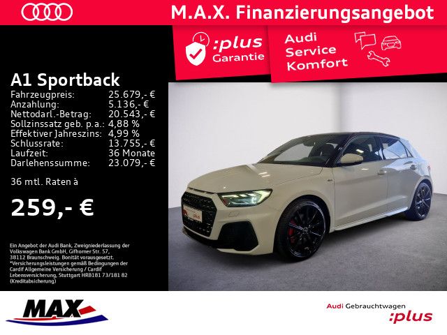 A1 Sportback 40 TFSI S LINE LED+SONOS+KAMERA+ALU