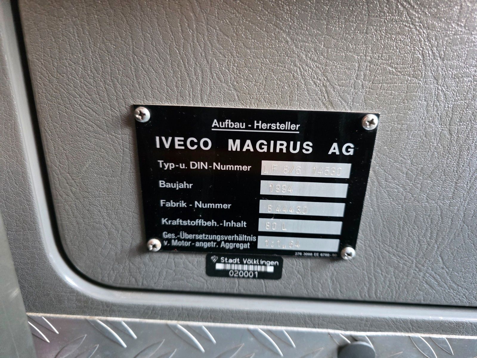 Fahrzeugabbildung Iveco EuroFire FF95E18W 4x4 LF8/6 Löschfahrzeug