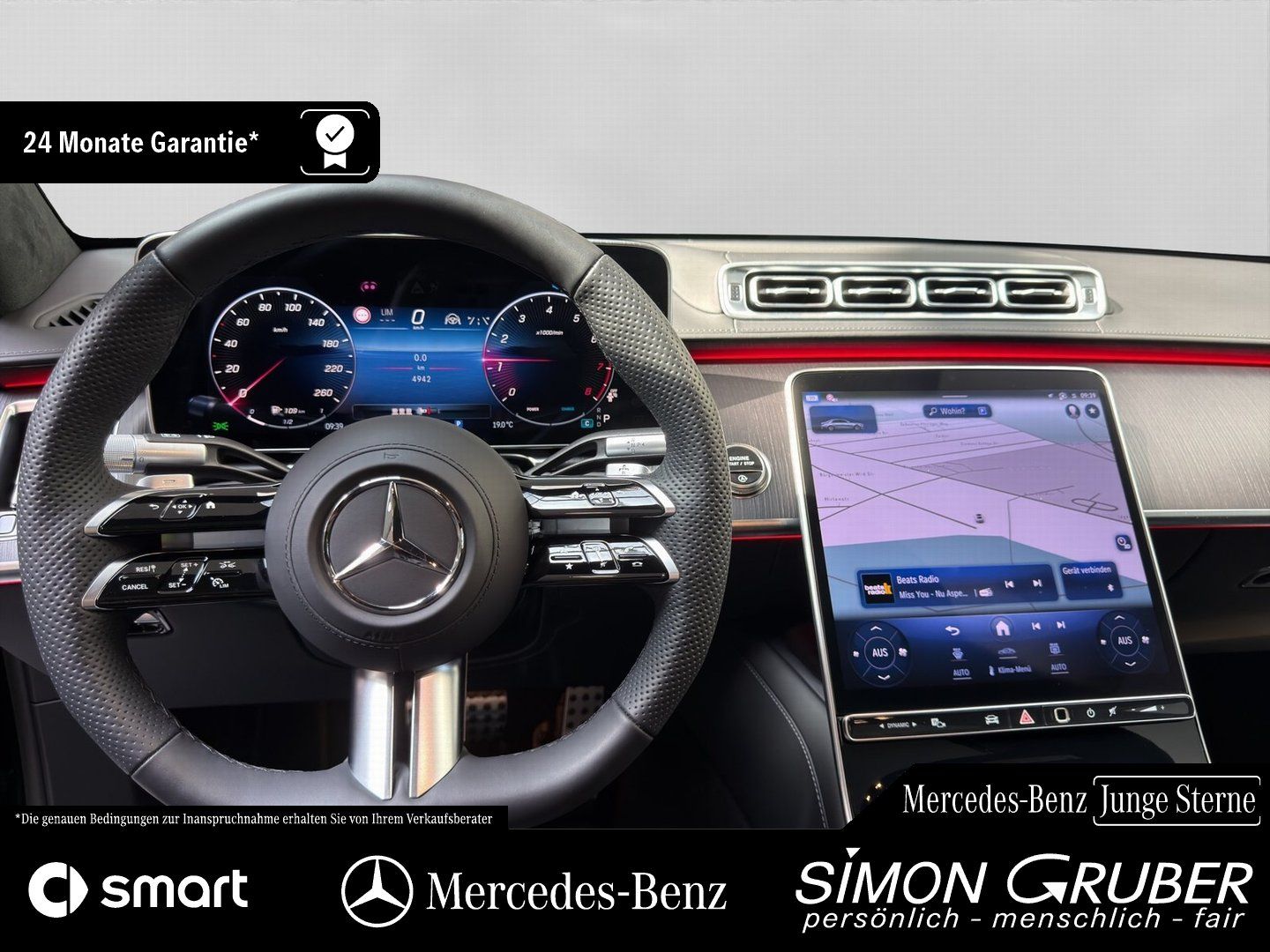 Fahrzeugabbildung Mercedes-Benz S 580 4M Lang AMG Exklusiv Chauffeur Executive