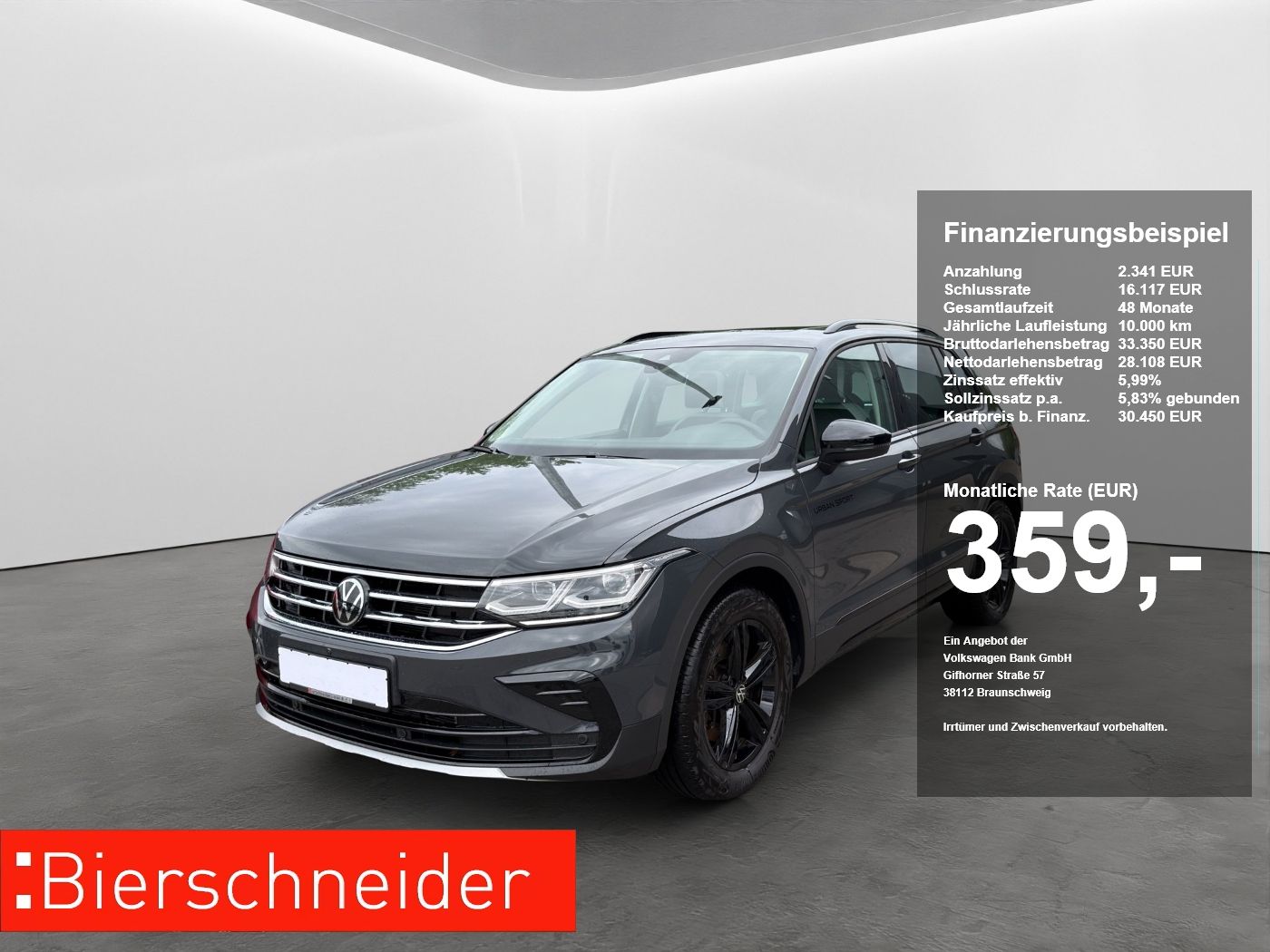 Volkswagen Tiguan 2.0 TDI DSG 4Mo. Life MATRIX-LED PANO ACC