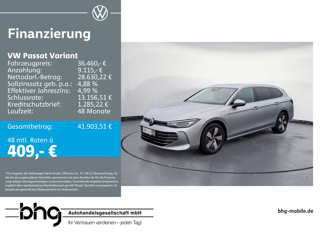 Passat Variant 1.5 e-Hybrid OPF DSG Business
