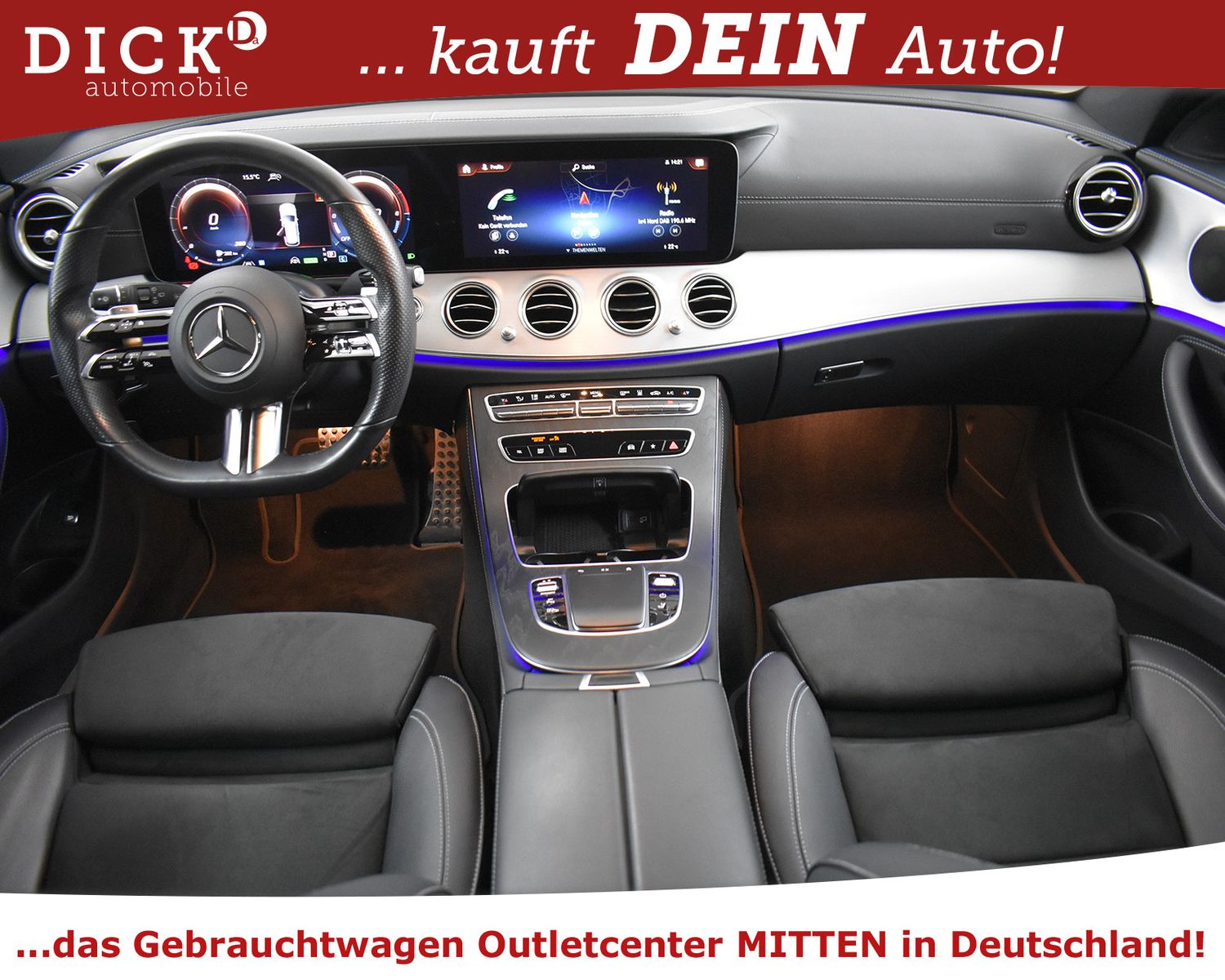 MERCEDES-BENZ E300de 2X AMG Line 4Mat NIGHT+WIDES+STDHZ+KAM+AC - Image 8