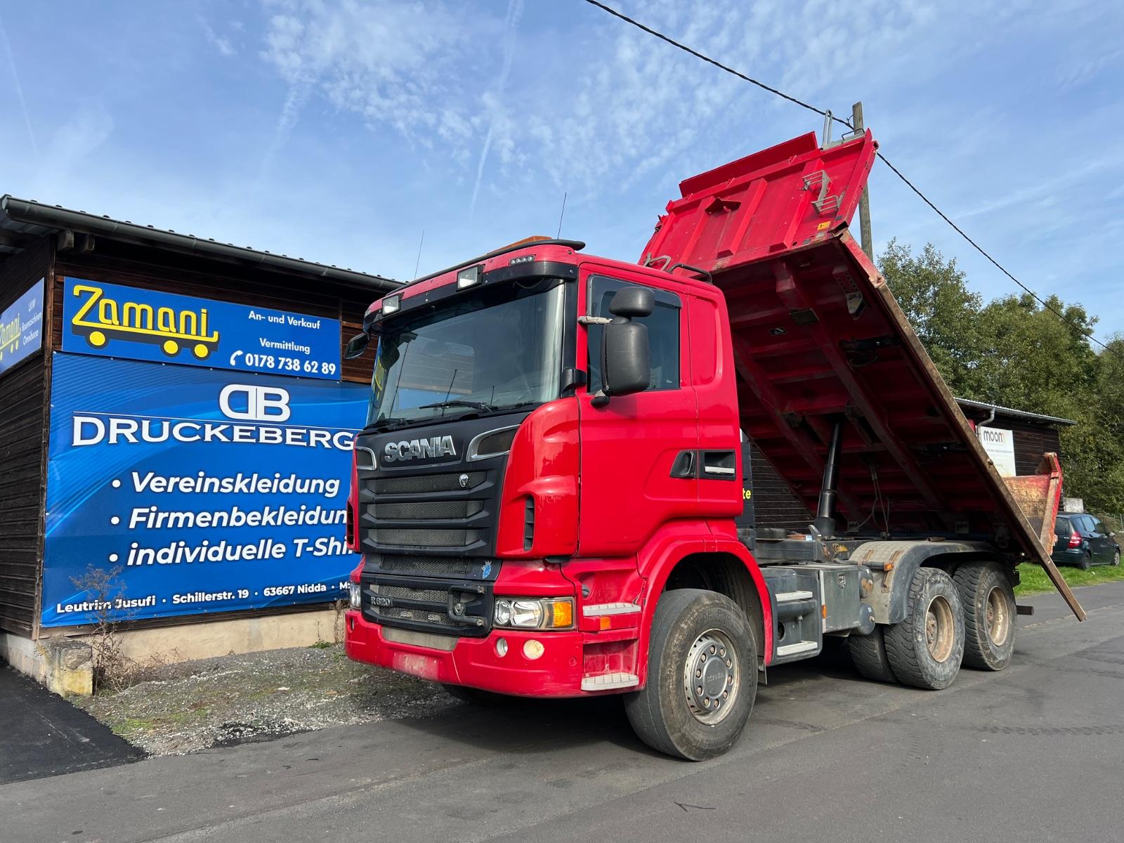 Scania R620 V8/MEILLER DSK/6x4/Bordmatik/1 Hand/Retarde