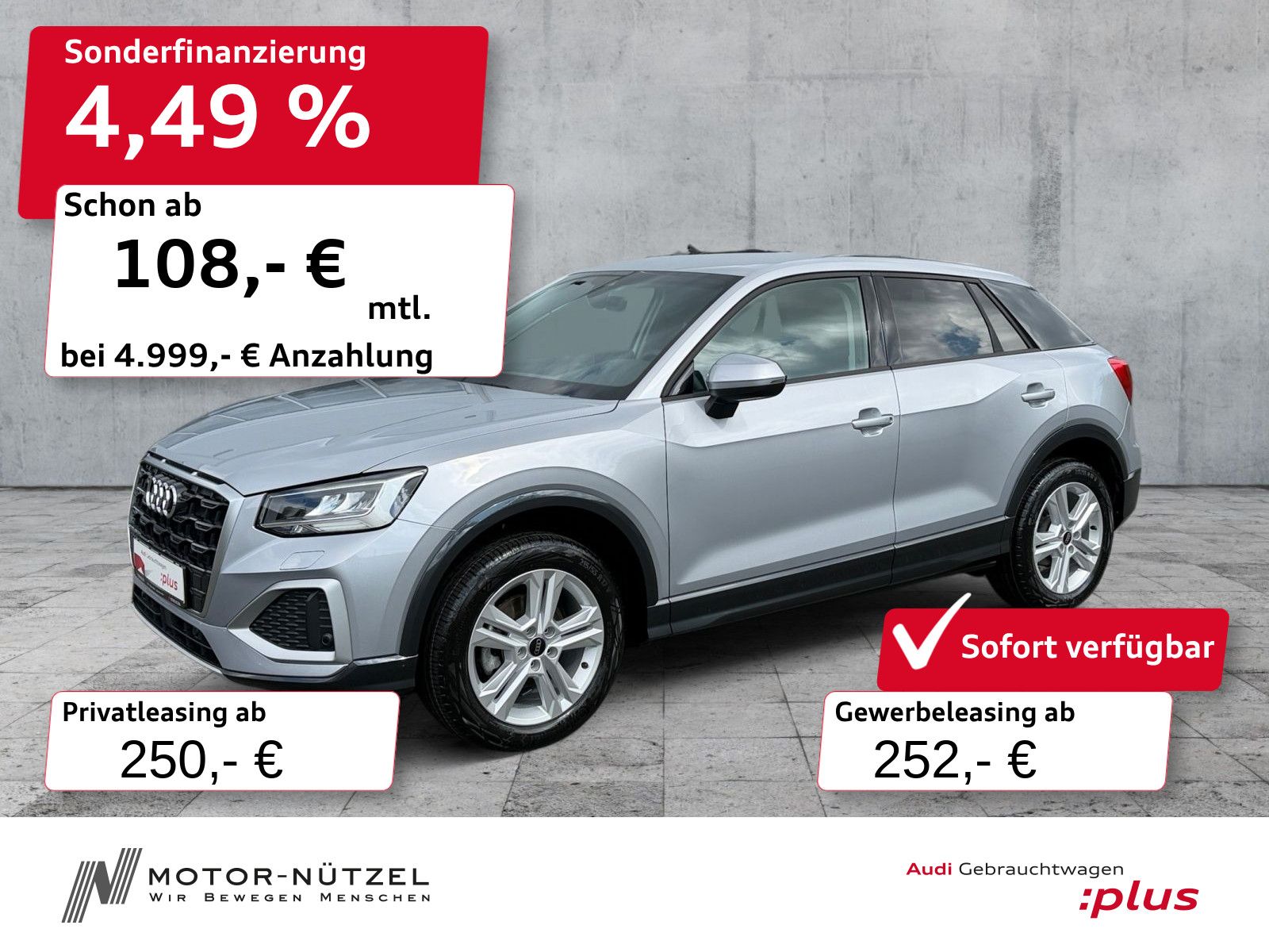 Audi Q2 30 TFSI ADVANCED LED+RFK+GRA+SHZ+AHK+LM