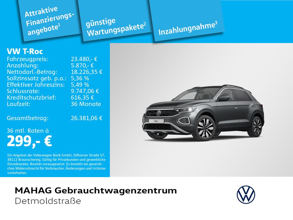 Volkswagen TRoc MOVE 15 TSI AHK LED Navi ParkAssist Rear 2023