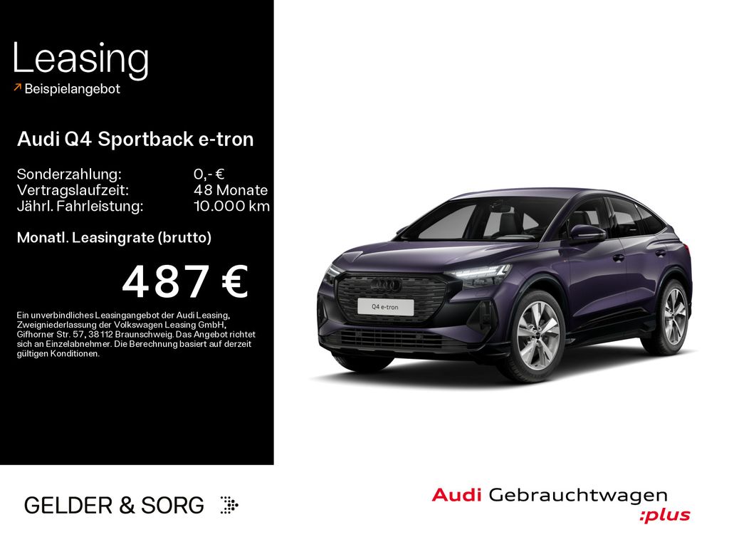 Audi Q4 Sportback e-tron qu. 210 kW S line 529km/WLTP