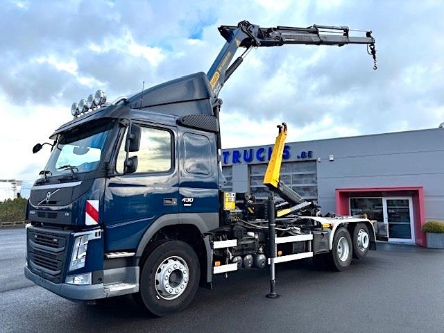 Volvo FM430-6X2/4-KRAN+ABROLLER/KFZ BRIEF/TOP