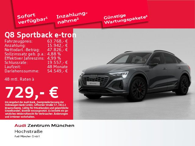 Audi Q8 Sportback e-tron 55 qu. S line Pano/Virtual+/