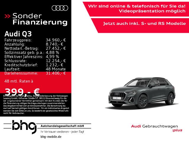 Audi Q3 S line 45 TFSI quattro S tronic Leasingüberna