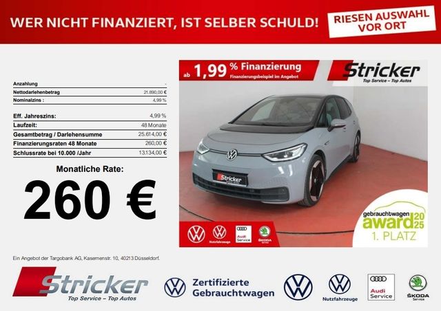 VW ID.3 Tech 150/58 260,-ohne Anzahlung Pano Head-U