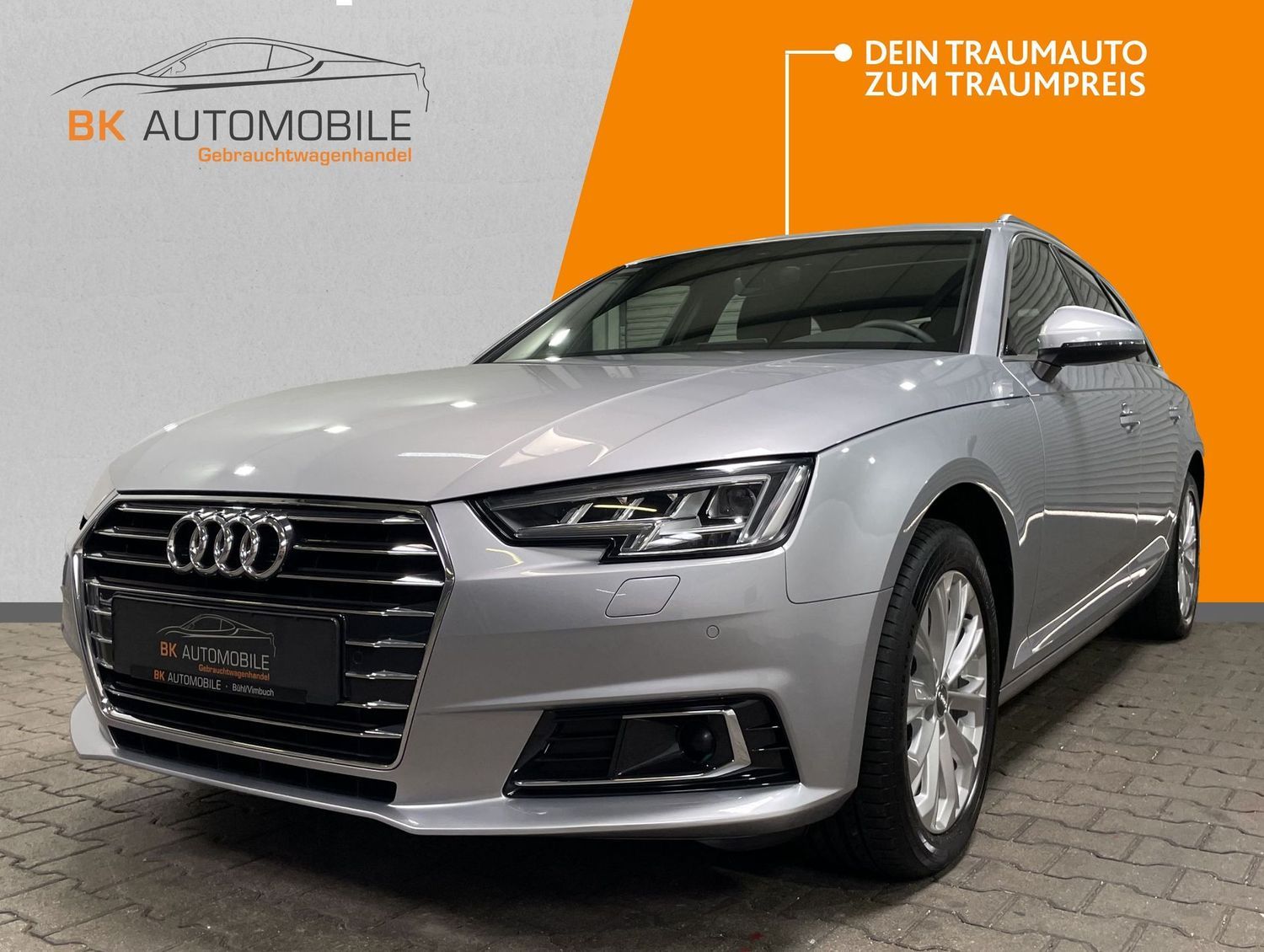 Fahrzeugabbildung Audi A4 Behinderteng. #Kamera#Matrix#ACC#Pano#Virtual