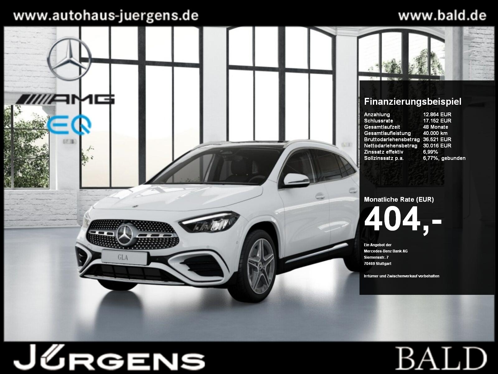 Mercedes-Benz GLA 220 4M AMG-Sport/Pano/Burm/Keyl/LED/Cam/19''