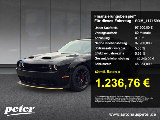 Dodge Challenger Hellcat Widebody 6.2L Hemi