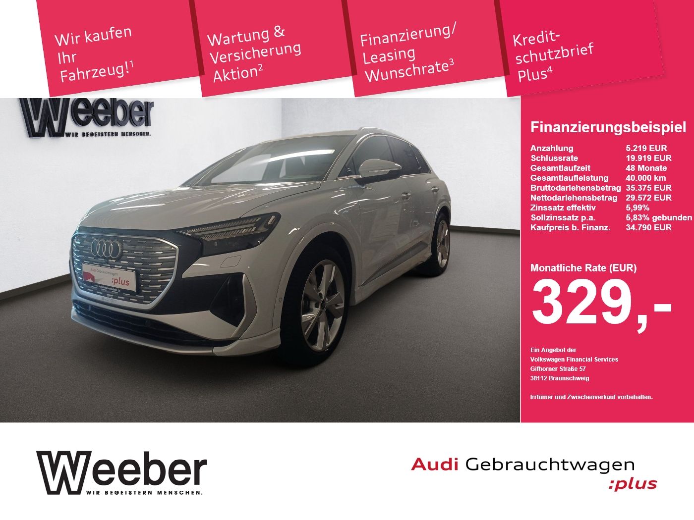 Audi Q4 e-tron *PANO*20 LM*MATRIX*SHZ*360° CAM*NAVI*