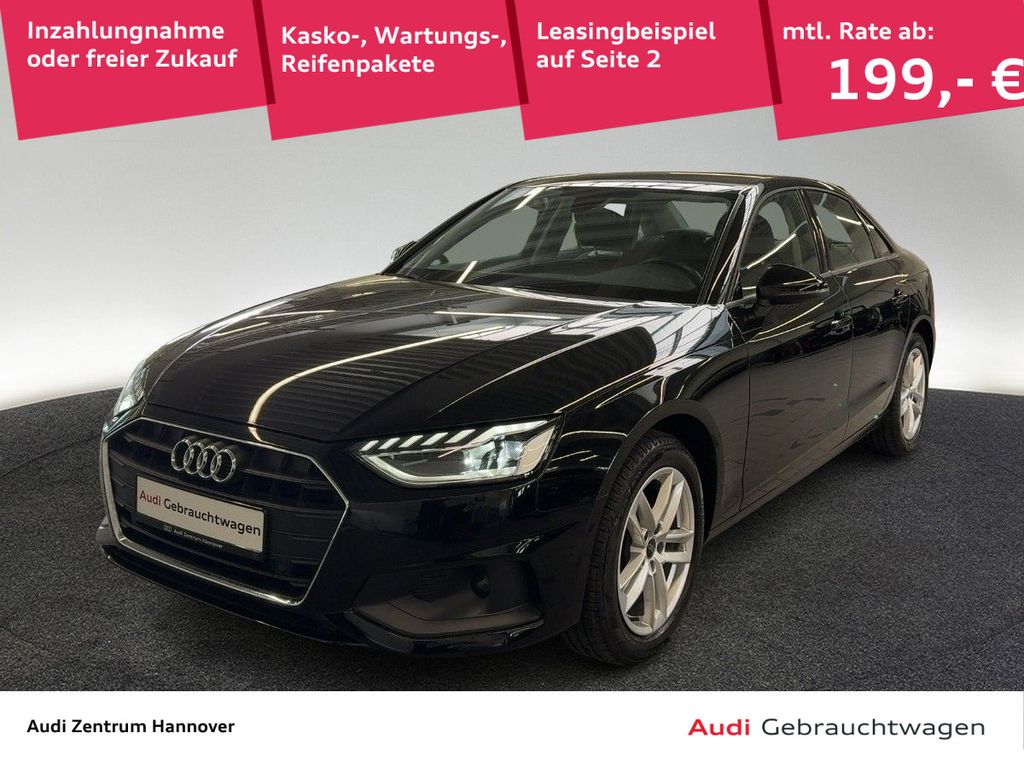 Abbildung Leasingangebot Audi A4 Limousine 30 TDI Navi DAB LED