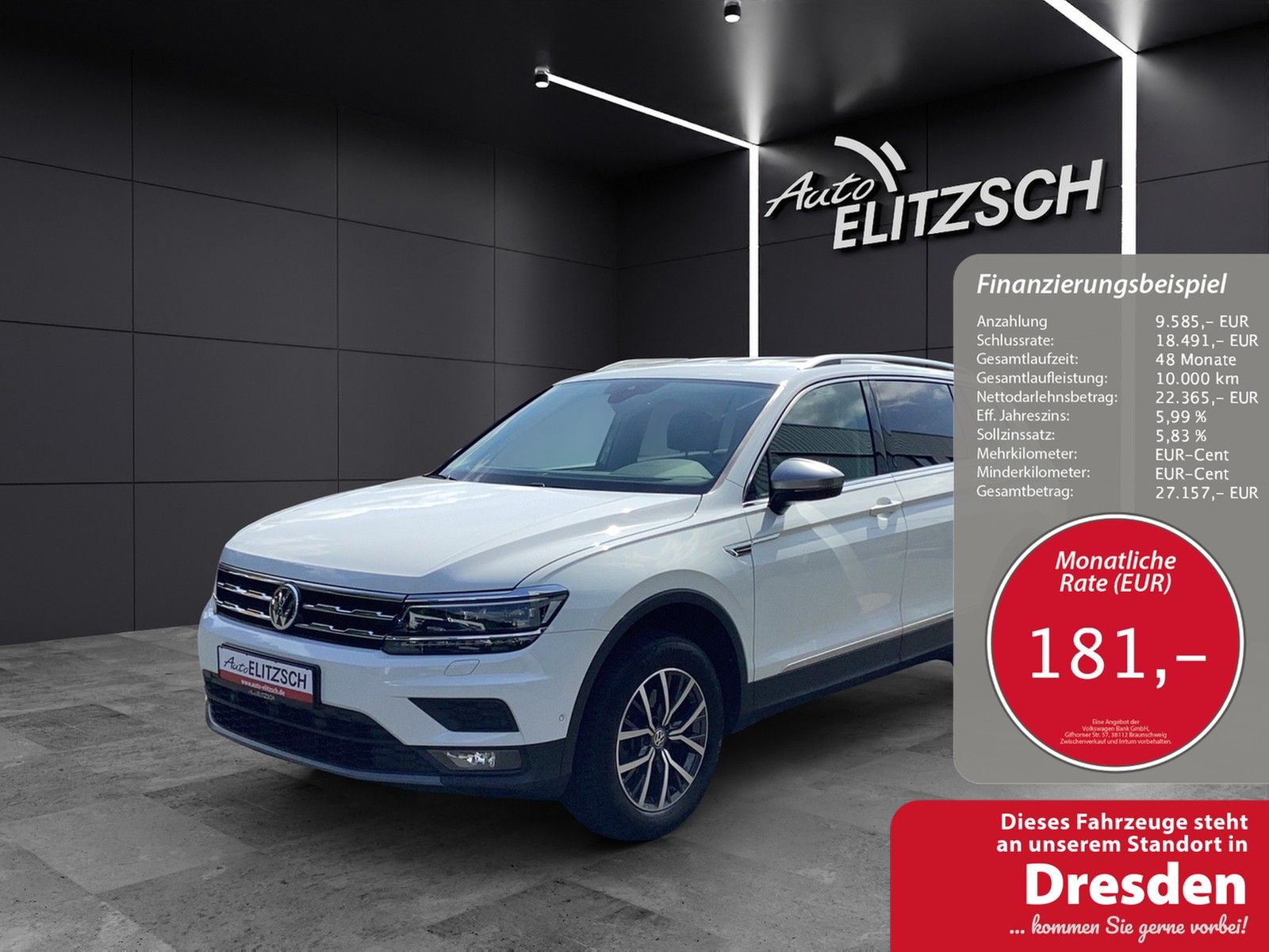 Fahrzeugabbildung Volkswagen Tiguan Allspace TDI DSG Standhzg Leder 360° Kame