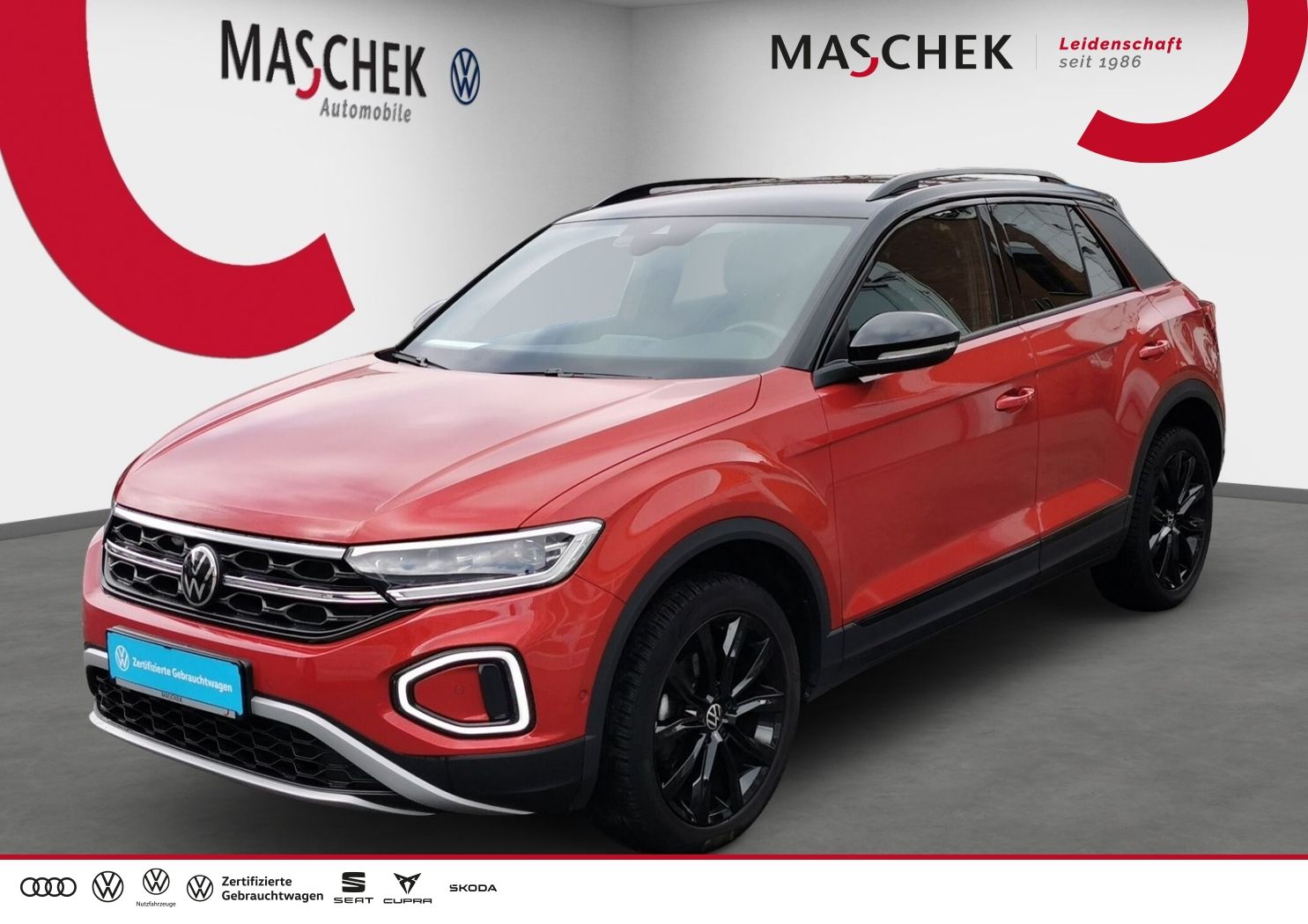 Volkswagen T-ROC Style 1.0 TSI Black Massage Navi Rear View