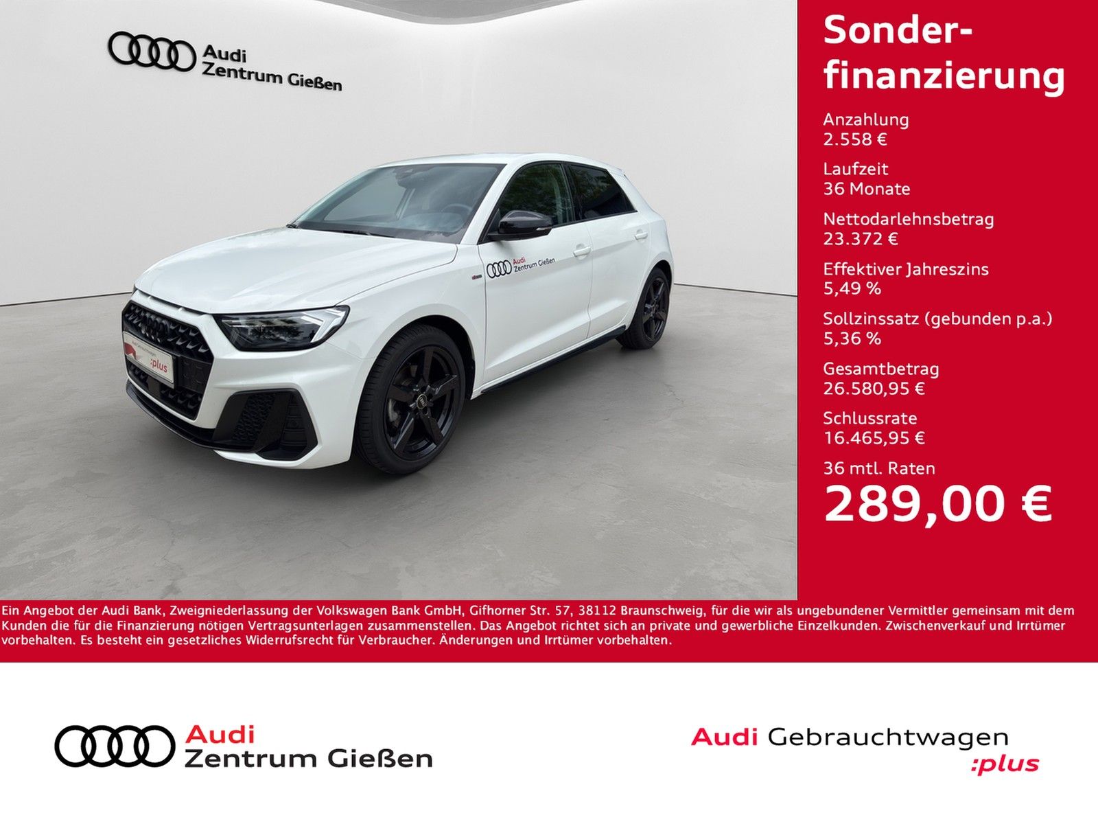 Audi A1 Sportback 30 TFSI S-tronic S line Black LED S