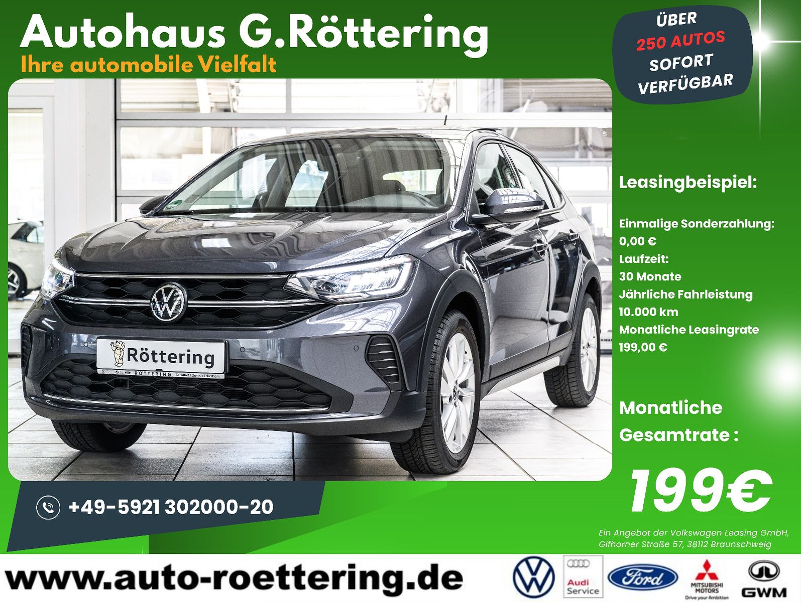 Fahrzeugabbildung Volkswagen Taigo Life+LED+SHZ+NAVI+PDC+*PANORAMA*+GJR