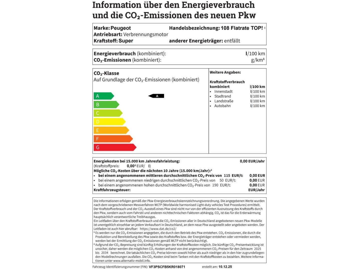 Fahrzeugabbildung Peugeot 108 TOP! VTi 72  El. Verdeck CarPlay SHZ