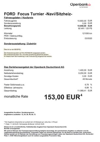 Fahrzeugabbildung Ford Focus Turnier -Navi/LED/Sitzheiz-