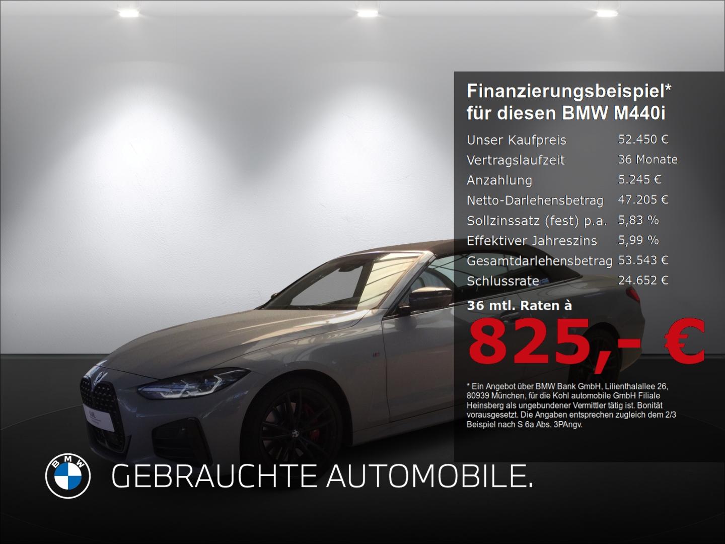 BMW M440i xDrive Cabrio M Sport Pro Harman Kardon Na