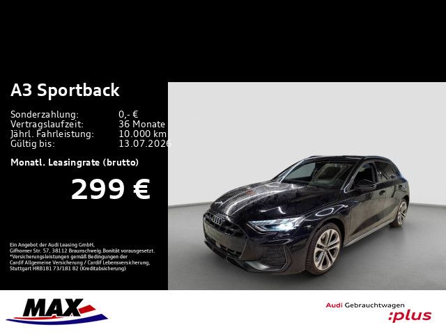 A3 Sportback 40 TFSI e S-LINE MARTIX+KAMERA+HUD+