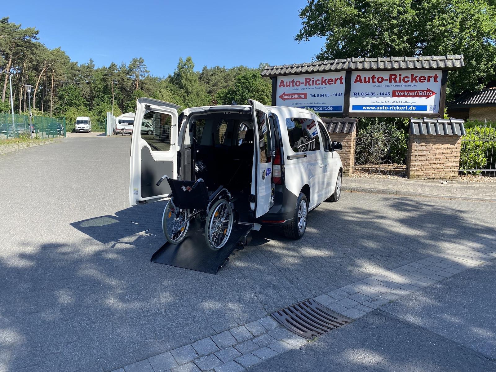 Volkswagen Caddy Neuer Rollstuhlumbau, Tempomat, Rückfahrka