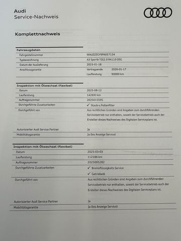 Audi A3 Sportback 35 TDI *1.HAND*19%*NAVI*ACC*SPURASS