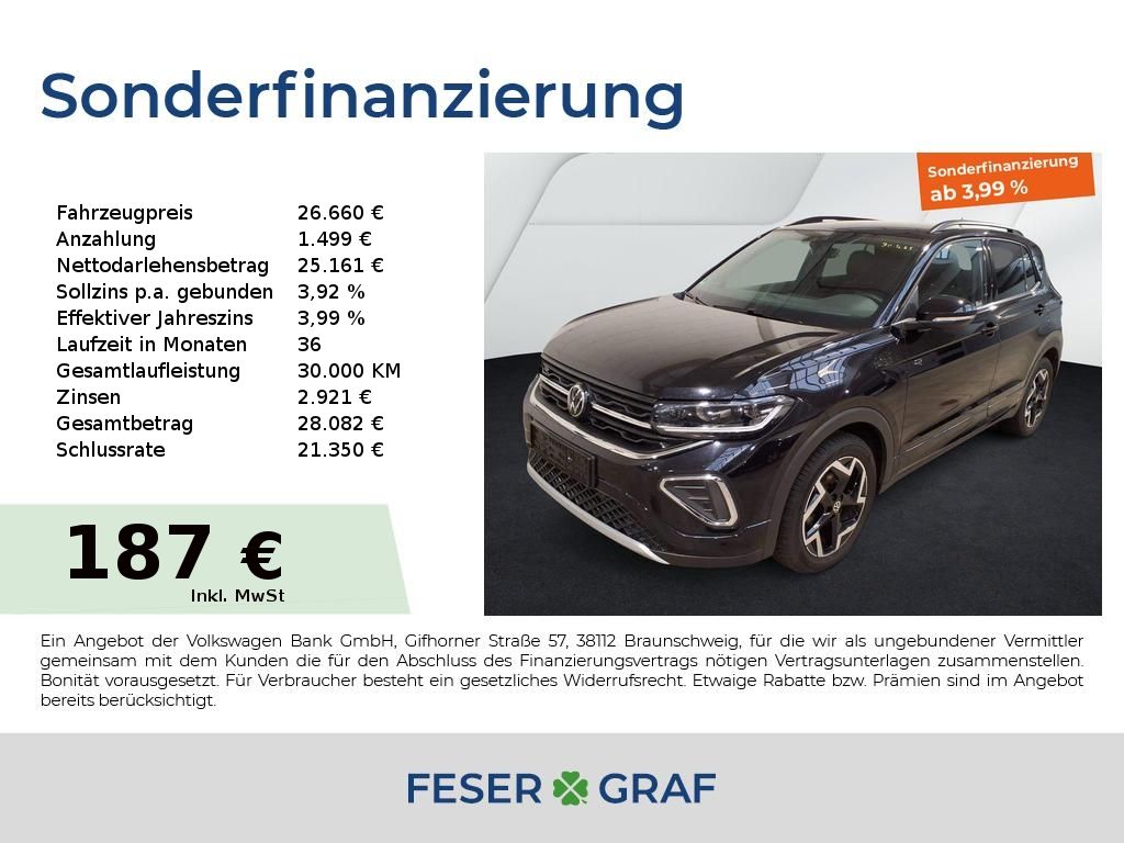 Volkswagen T-Cross R-Line 1.5 110 kW DSG AHK Kamera ACC