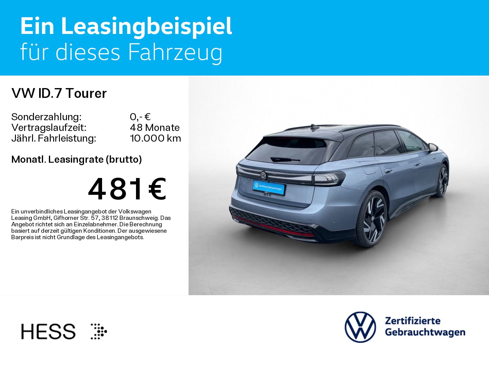 Volkswagen ID.7 Tourer GTX 4M*WÄRMEPUMPE*IQ.LIGHT*AHK*KAMER imagem 3