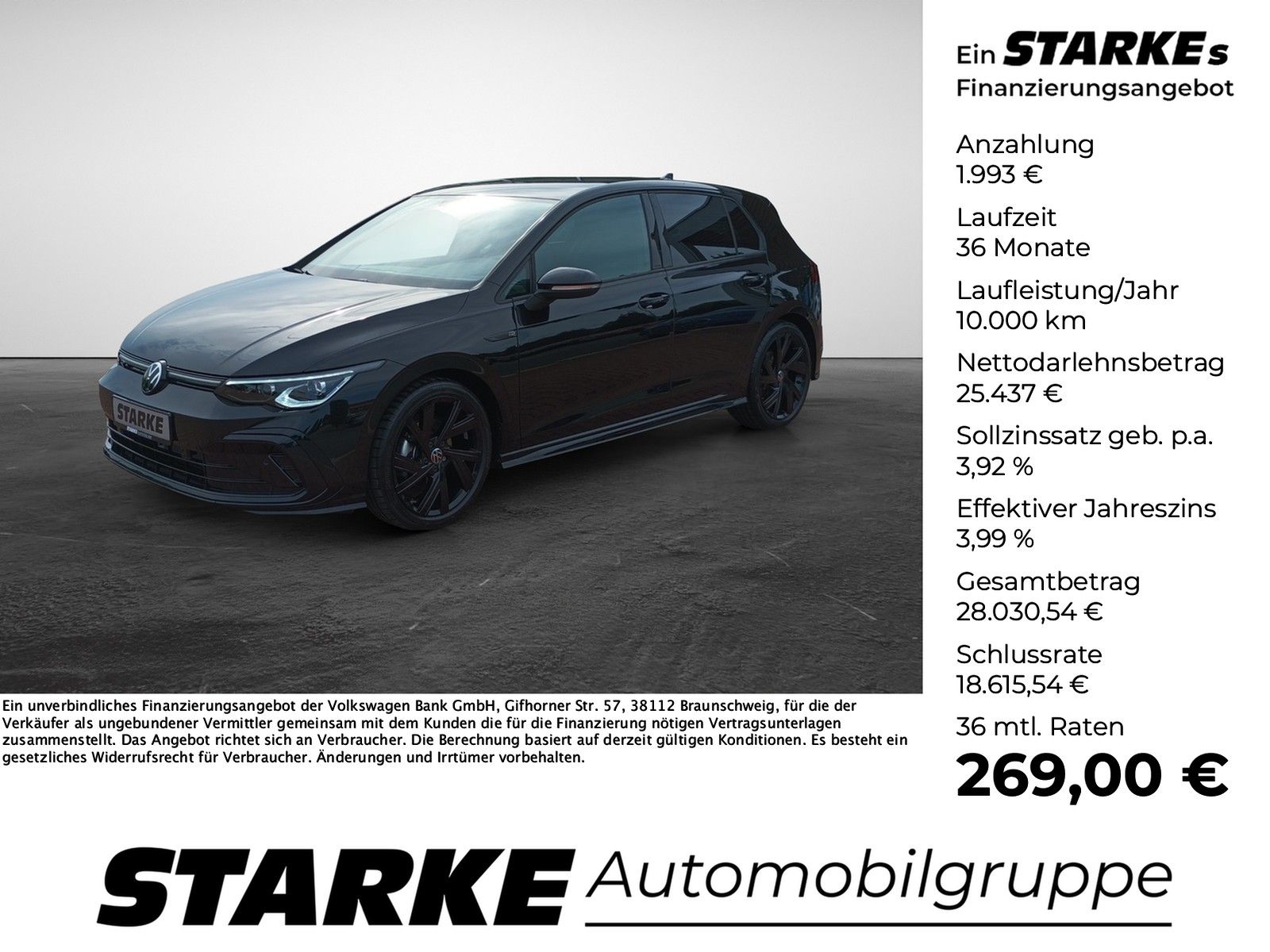 Volkswagen Golf 1.5 eTSI DSG R-Line Black Style AHK Navi L