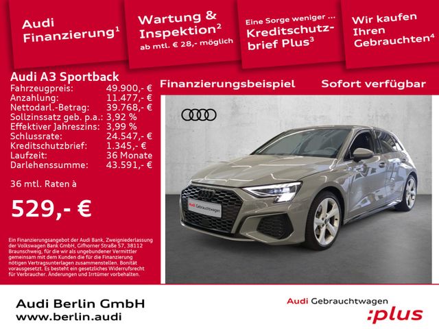 Audi A3 Sportback S line 40 TFSI quattro S tronic