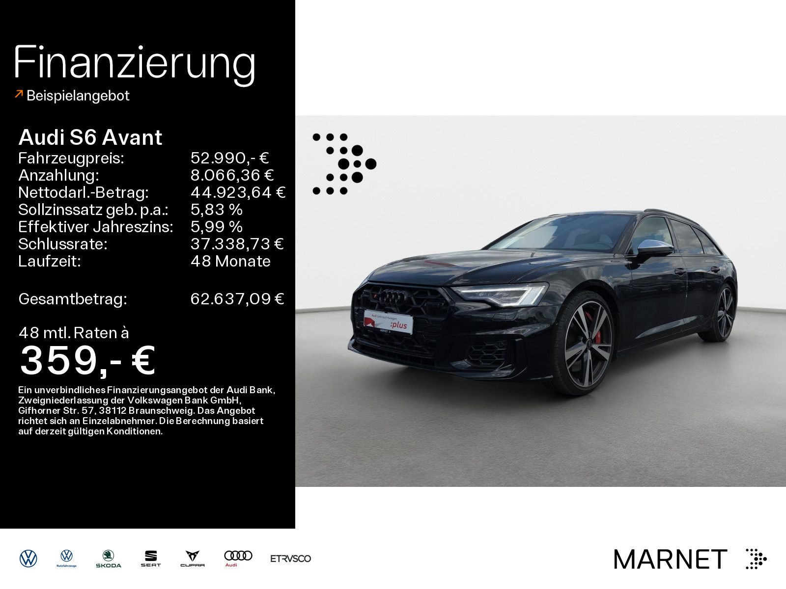 AUDI S6 Avant TDI quattro*Navi*Matrix*Alu*B&amp;O*Virtual