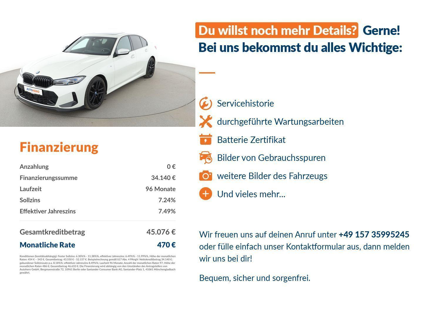 BMW 320 3er 320d Mild-Hybrid M Sport, миниатюра 14
