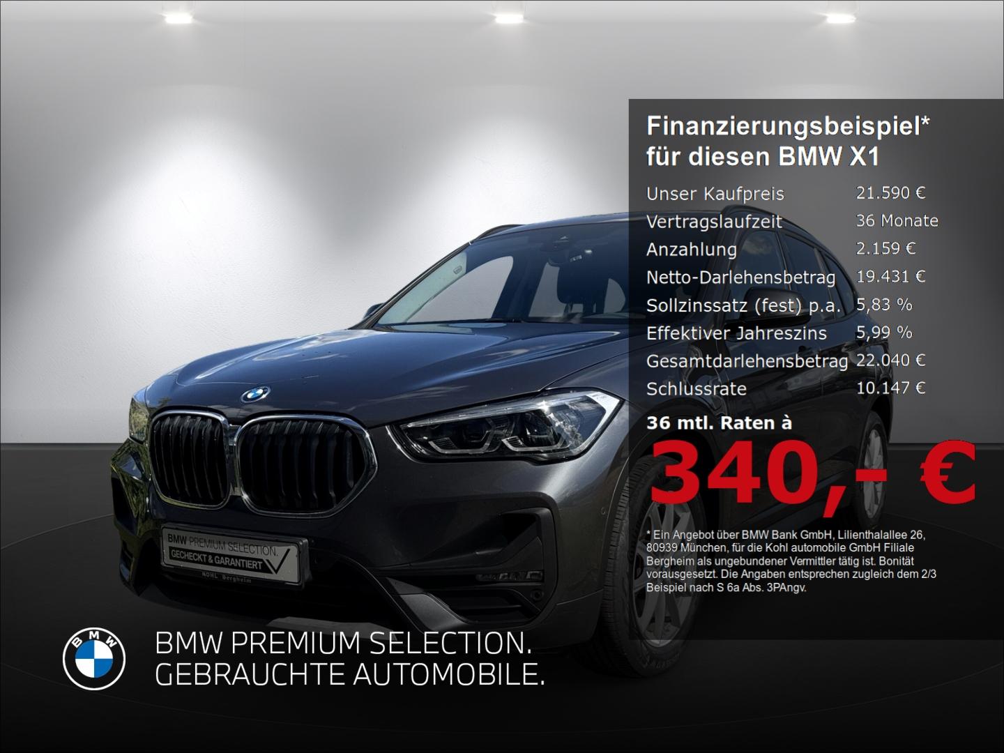 BMW X1 xDrive 25e Advantage Sonnenschutzverglasung B