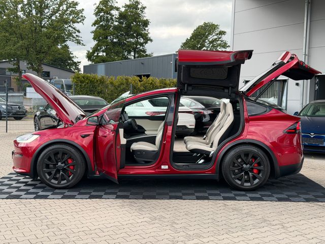 TESLA MODEL X PLAID HW4 |  ULTRA RED | 6SEATER