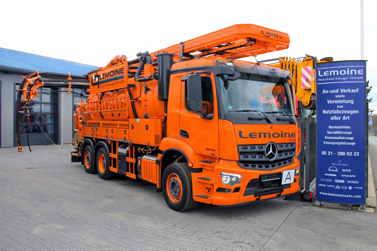 Mercedes-Benz AROCS 2846 6x2 Kroll 14m³ WRG Wasserrückgewinner