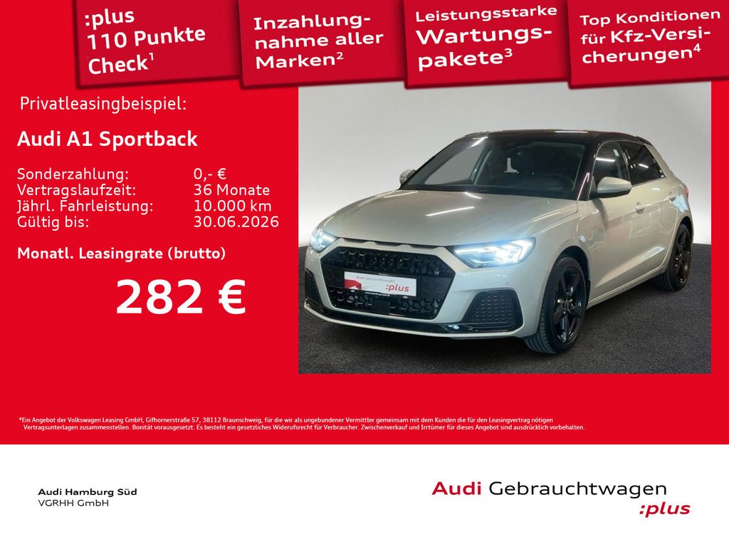 Audi A1 Sportback 25 TFSI advanced S tronic LED/LM17