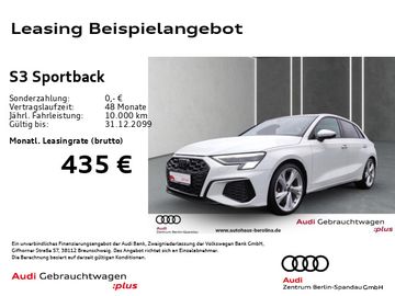 Audi Leasingangebot: Audi S3 Sportback *MATRIX*B&O*Opt.-Schwarz+*NAV+*