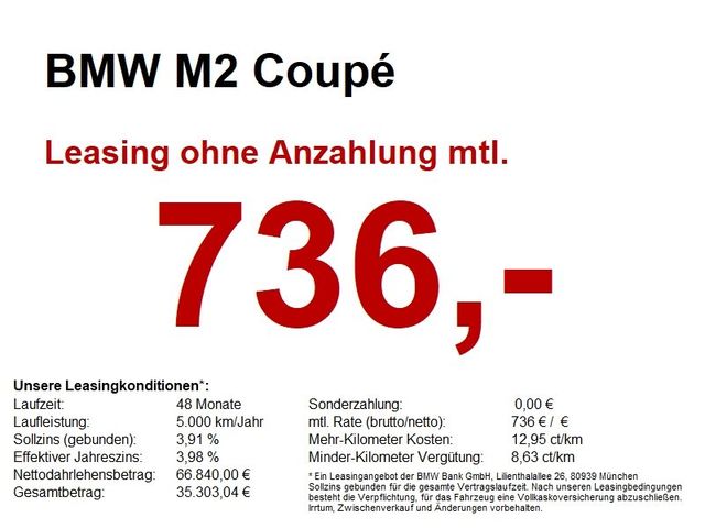 BMW M2 Coupé *EGSD.ACC.H&amp;K HiFi.INNOPAKET*
