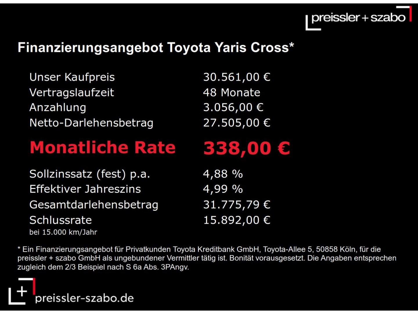 Toyota Yaris Cross 1,5 Hybrid FWD Teamplayer SHZ PDC Na