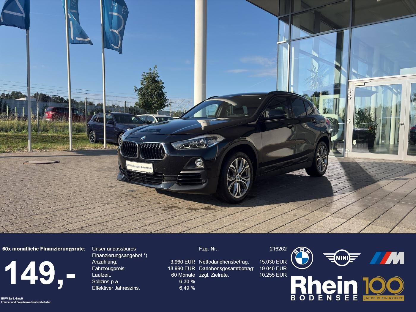 BMW X2 sDrive20i Rückfahrkamera HuD Navi+ 18 SH