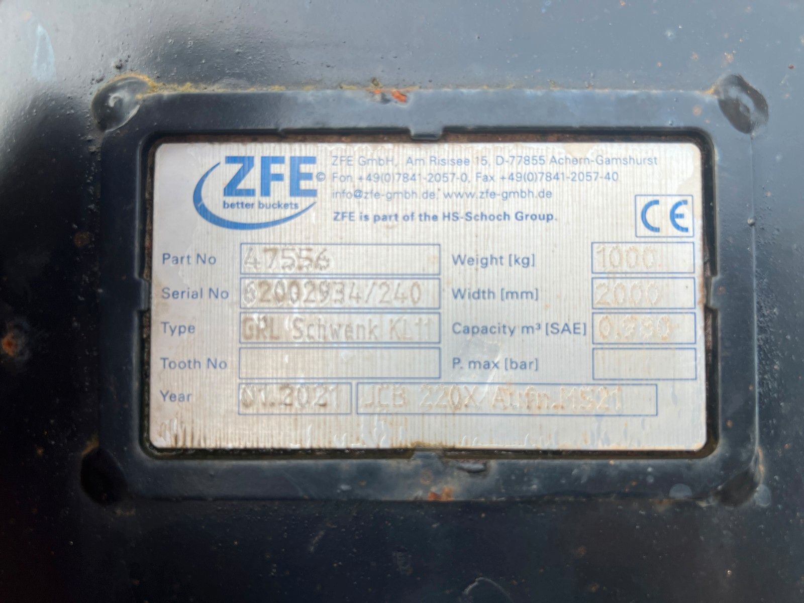 Fahrzeugabbildung Andere ZFE hydraulischer Grabenräumlöffel / MS21 / 2021