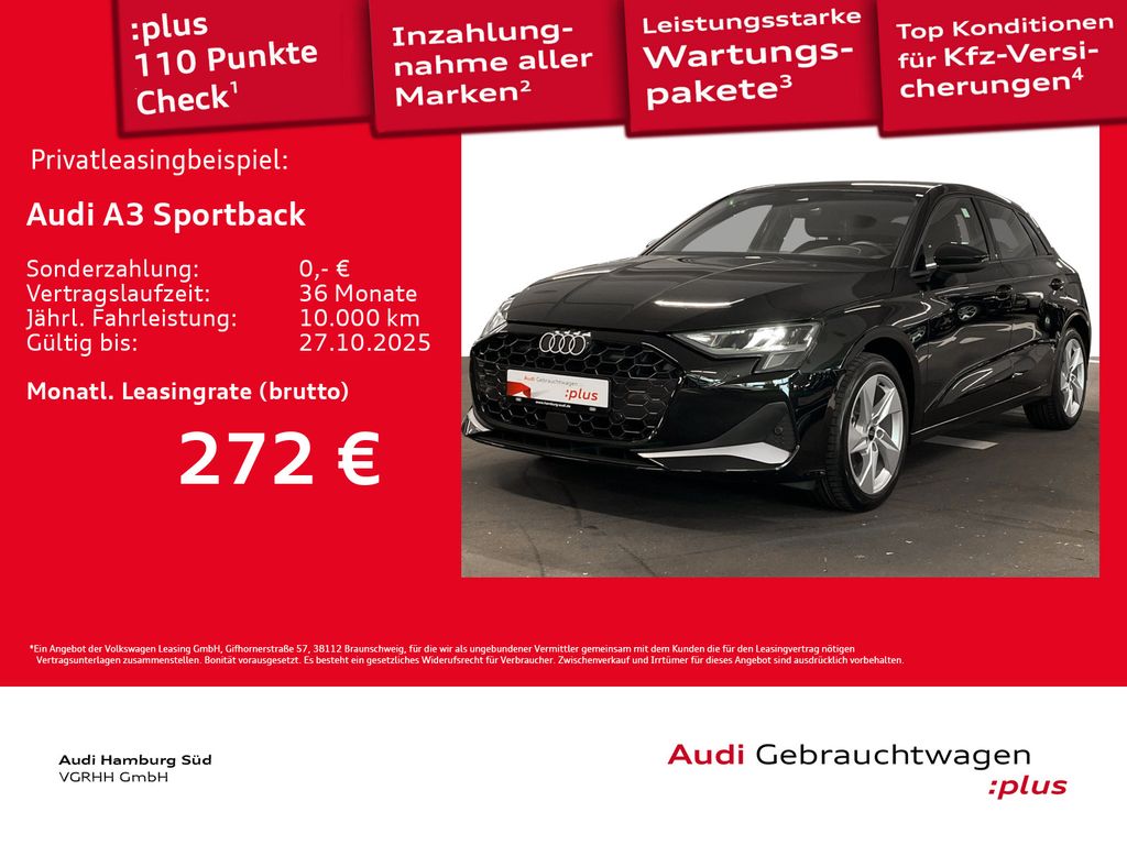 A3 Sportback 35 TFSI adv S tronic NAV/LED/KAMERA