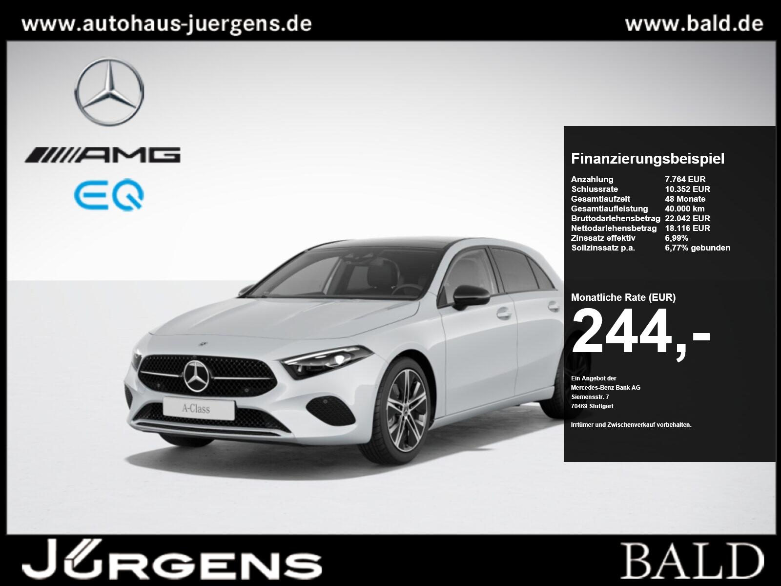 Mercedes-Benz A 220 d Progressive/MLB/Pano/Burm/360/Night/18'
