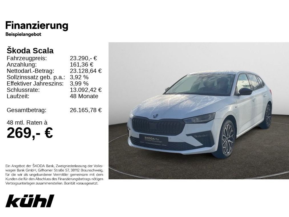 Skoda Scala 1.0 TSI DSG Selection Navi,LM17,Paket-Blac