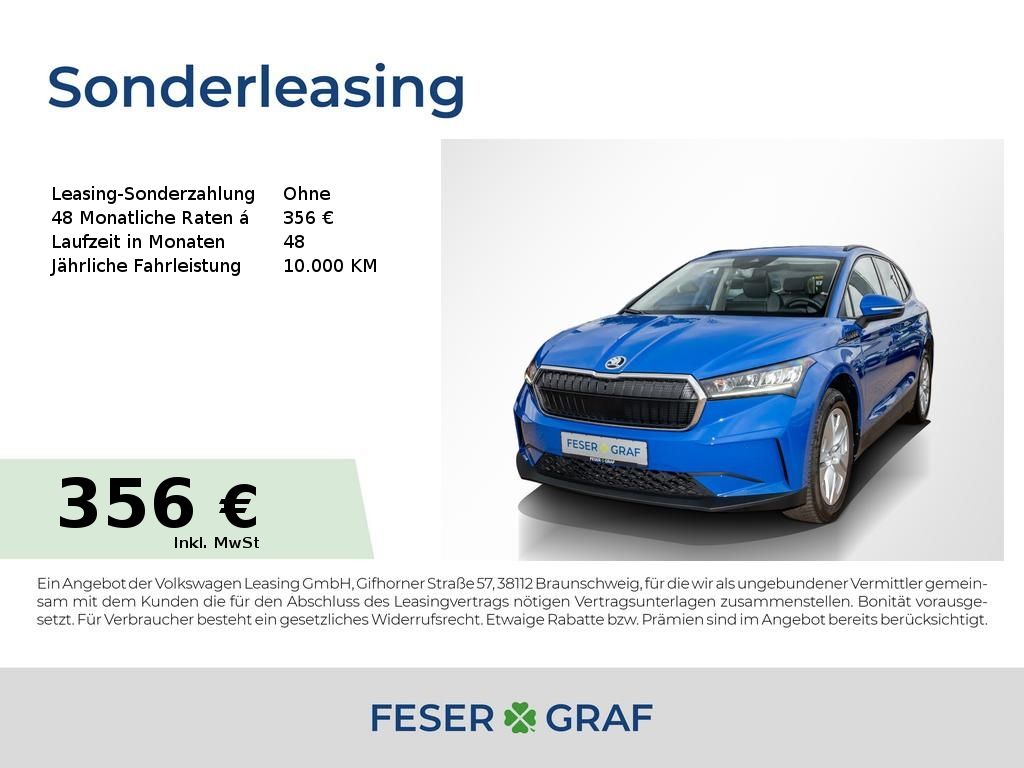 Abbildung Leasingangebot Skoda Enyaq 50 Loft RFK/SMART LINK/TEMP/LED/ALU